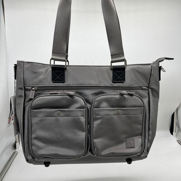 IHKWIP Cargo Catchall Tote Womens Bags Met Stone Grey - Picture 2 of 16